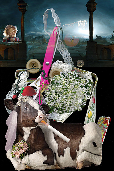 Exquisite Corpse <br /> 2011 -&nbsp; a collaborative collage <br />  image 3 of 3